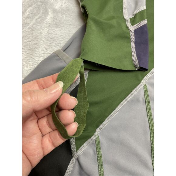 SUPERX Shirt Mens M Green Gray Long Sleeve Pockets Gym Superhero Athletic Active - Picture 6 of 11